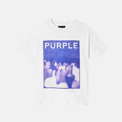 Purple Brand White Crowd T-Shirt