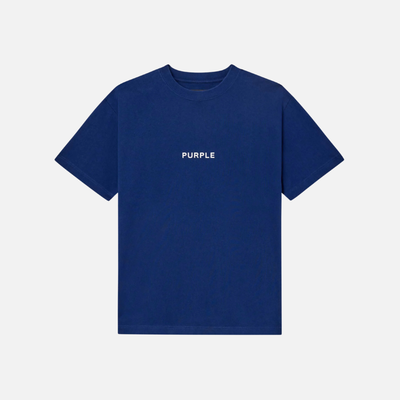 Purple Brand Pageant Blue Wordmark Cut T-Shirt