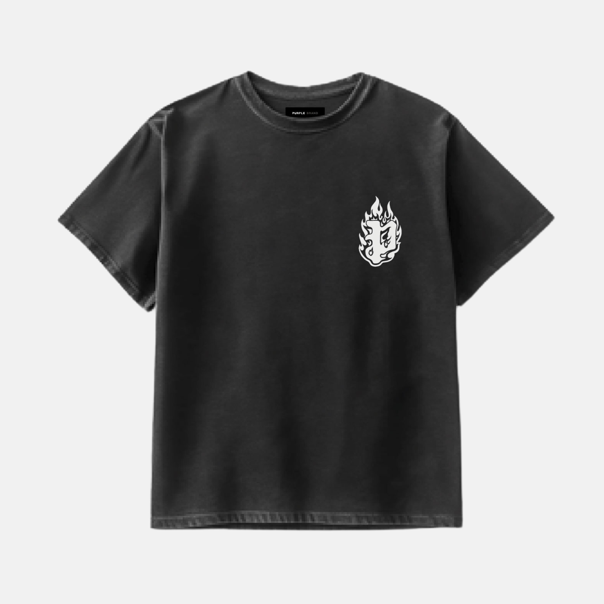 Purple Brand Washed Gothic Flame T-Shirt – Puffer Reds Purple Brand Washed Gothic Flame T-Shirt – Puffer Reds