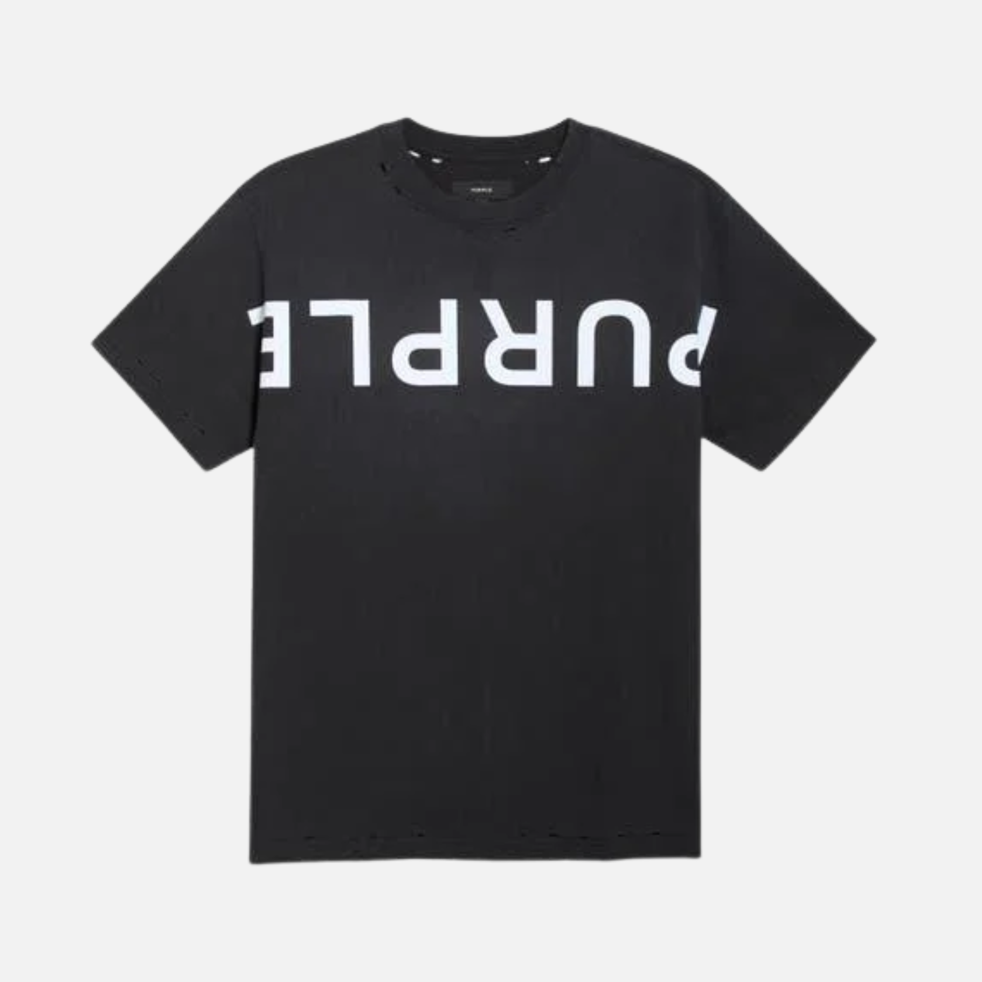 Purple Brand Black Upside Down T-Shirt