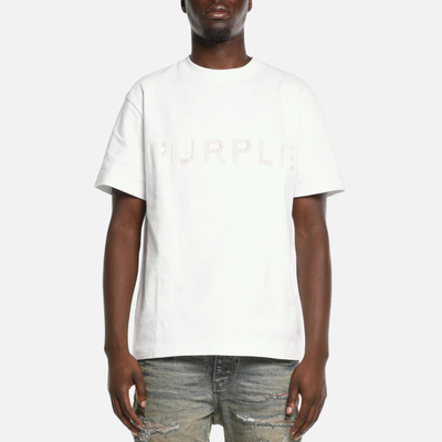 Purple Brand White Stitch T-Shirt