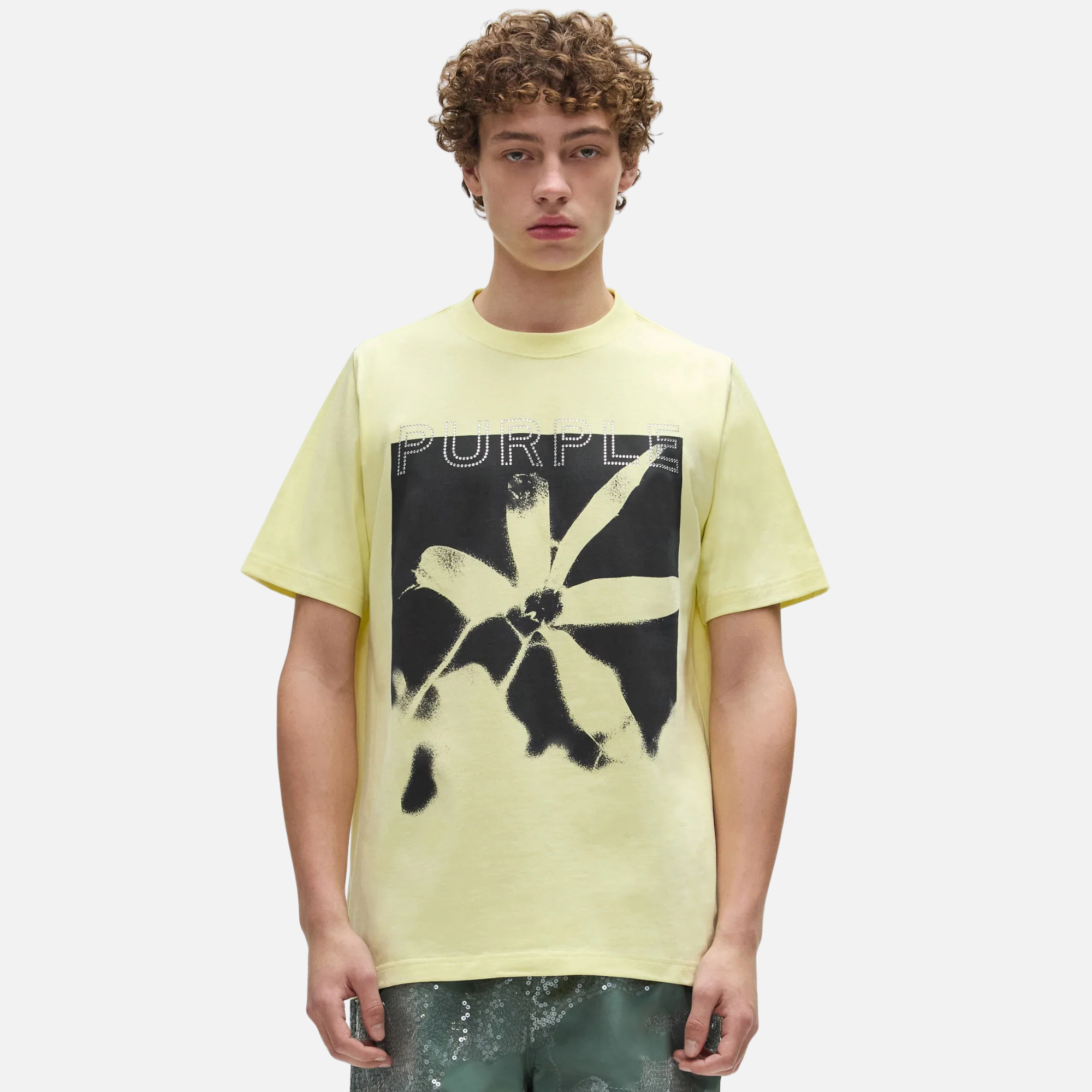 Purple Brand Yellow Wax Crush T-Shirt