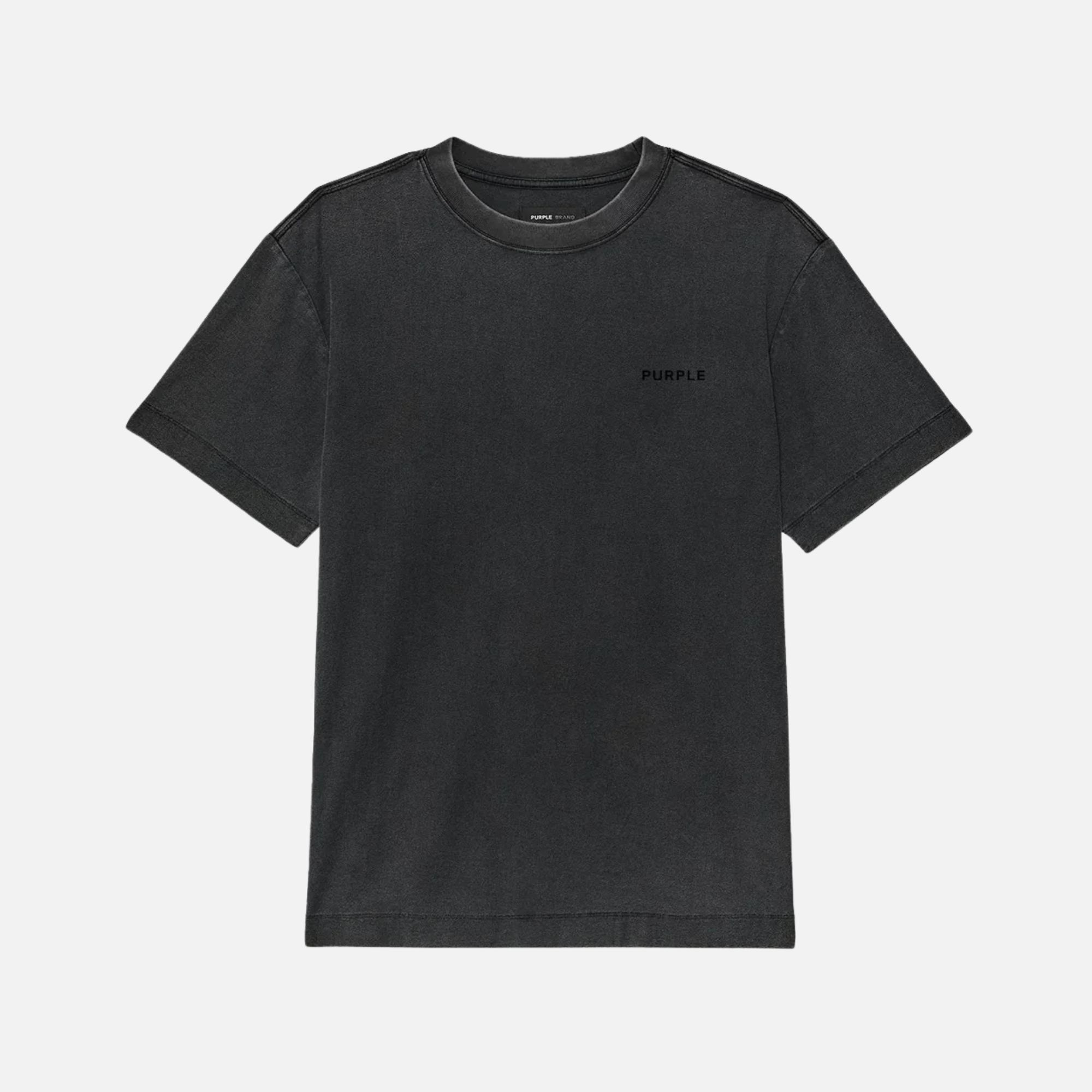 Purple Brand Black Basic Oversized T-Shirt