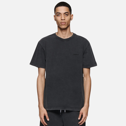 Purple Brand Black Basic Oversized T-Shirt