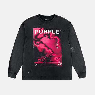 Purple Brand Fireball Buckshot Long Sleeve T-Shirt