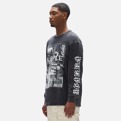 Purple Brand Black Discord Long Sleeve T-Shirt