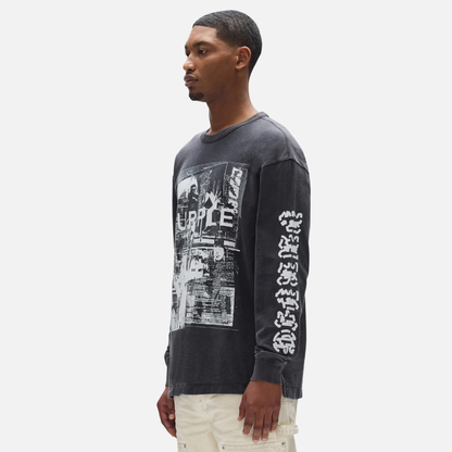 Purple Brand Black Discord Long Sleeve T-Shirt