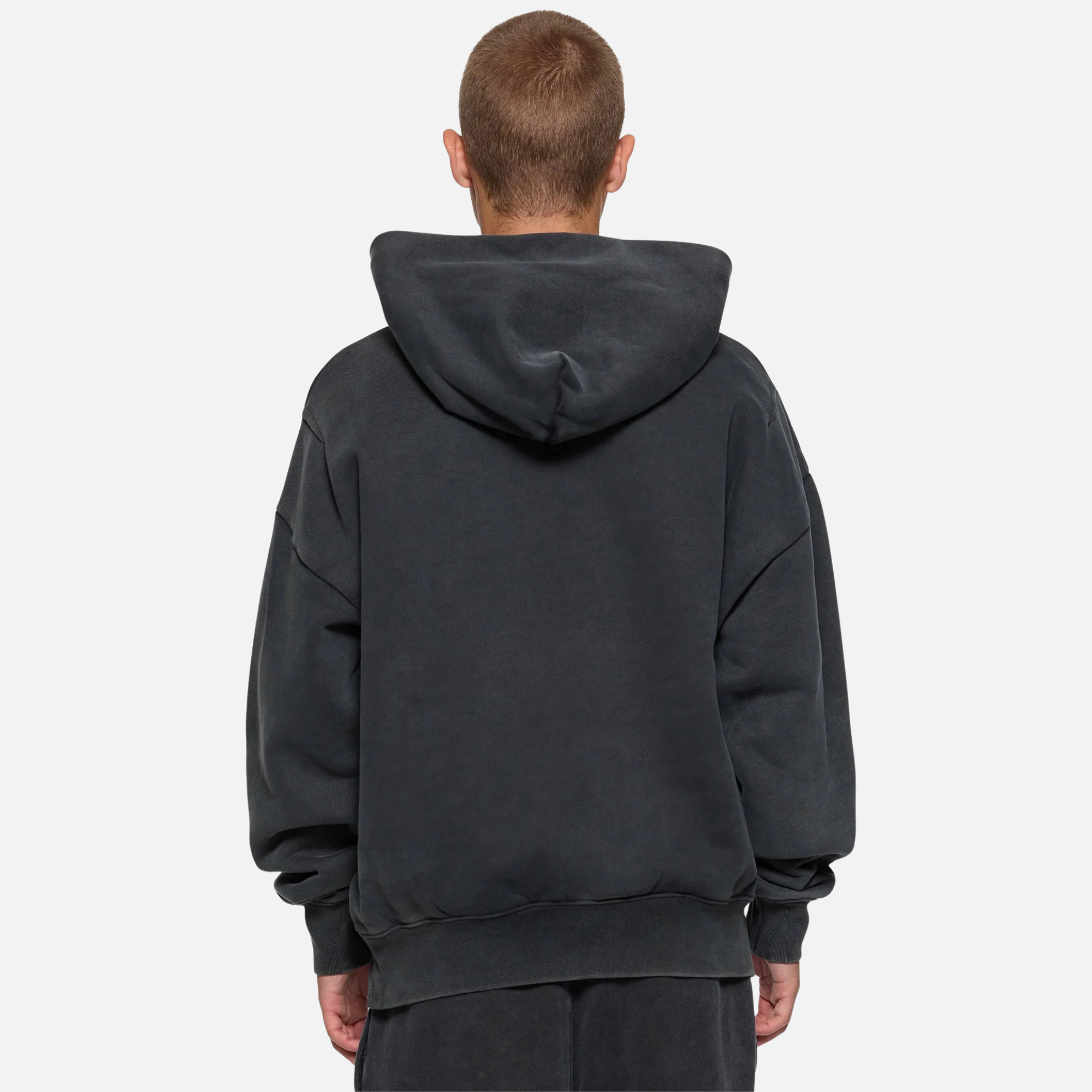Purple Brand Washed Black Basic Hoodie