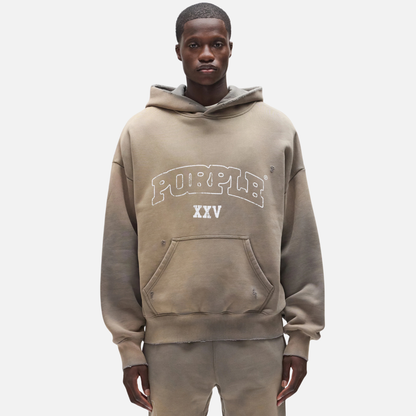 Purple Brand Gray Slab Outline Hoodie