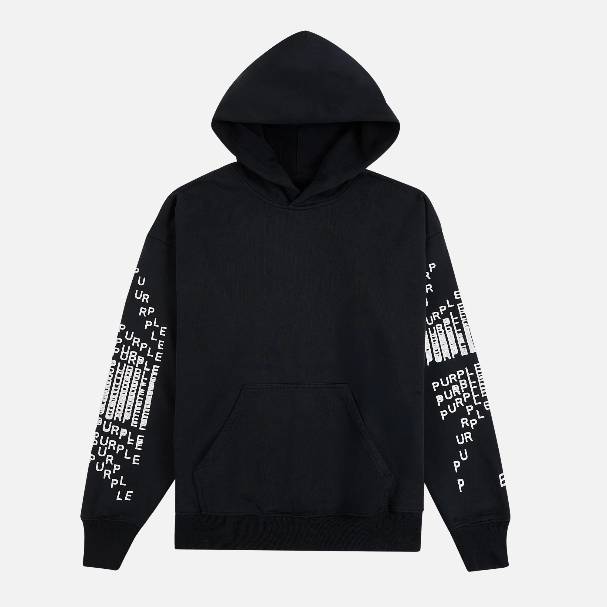 Purple Brand Black Mediumweight Fleece Hoodie