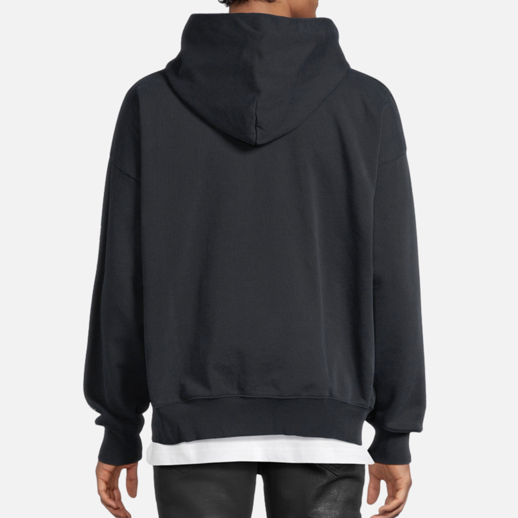 Purple Brand Black Mediumweight Fleece Hoodie