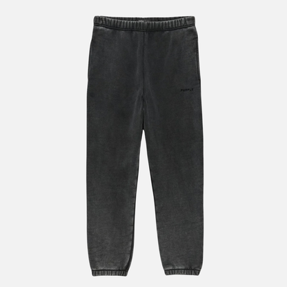 Purple Brand Washed Black Basic Sweatpants
