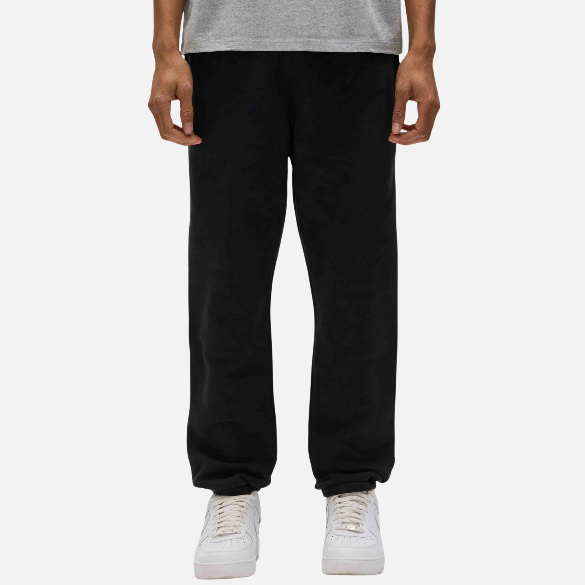 Purple Brand Black Basic Sweatpants