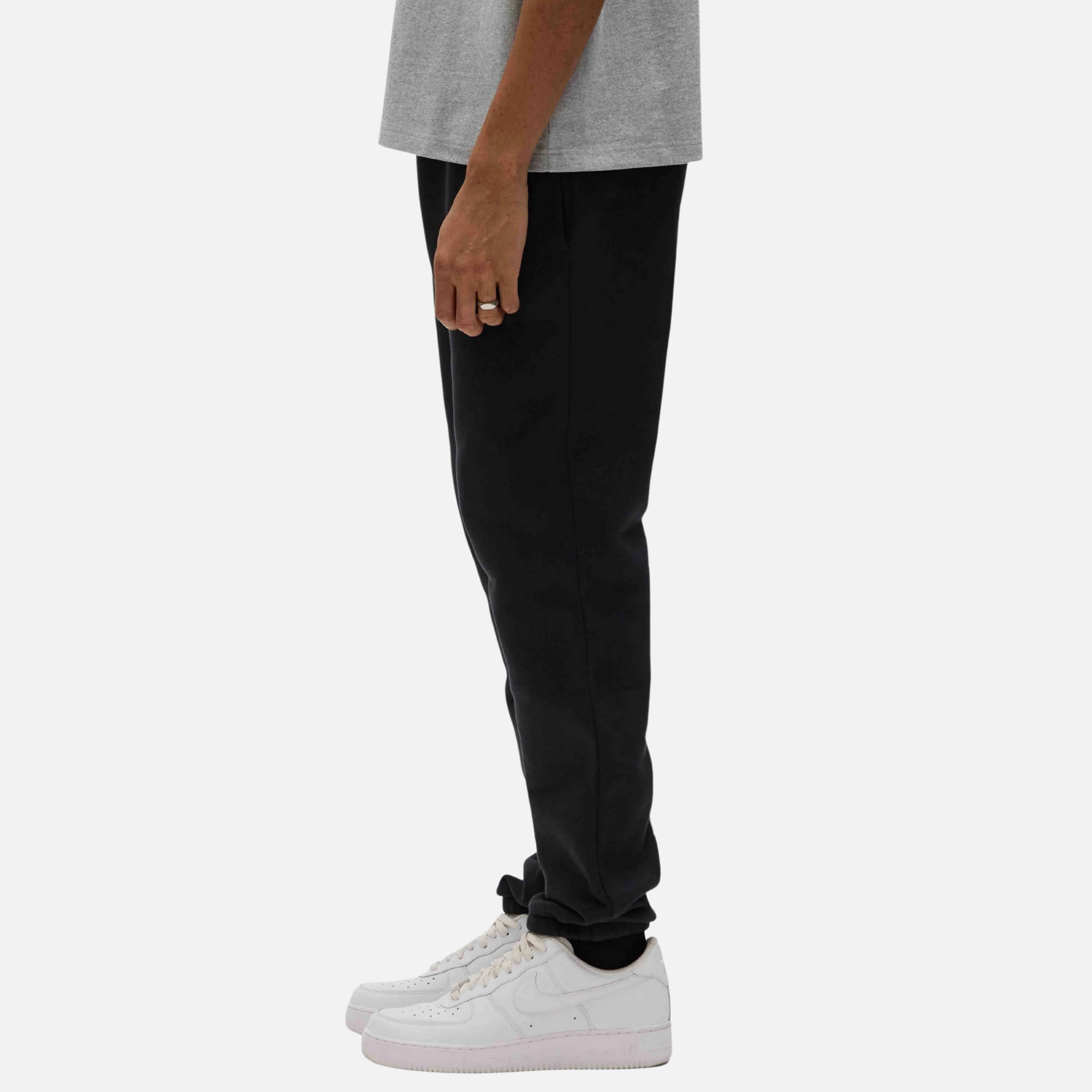 Purple Brand Black Basic Sweatpants