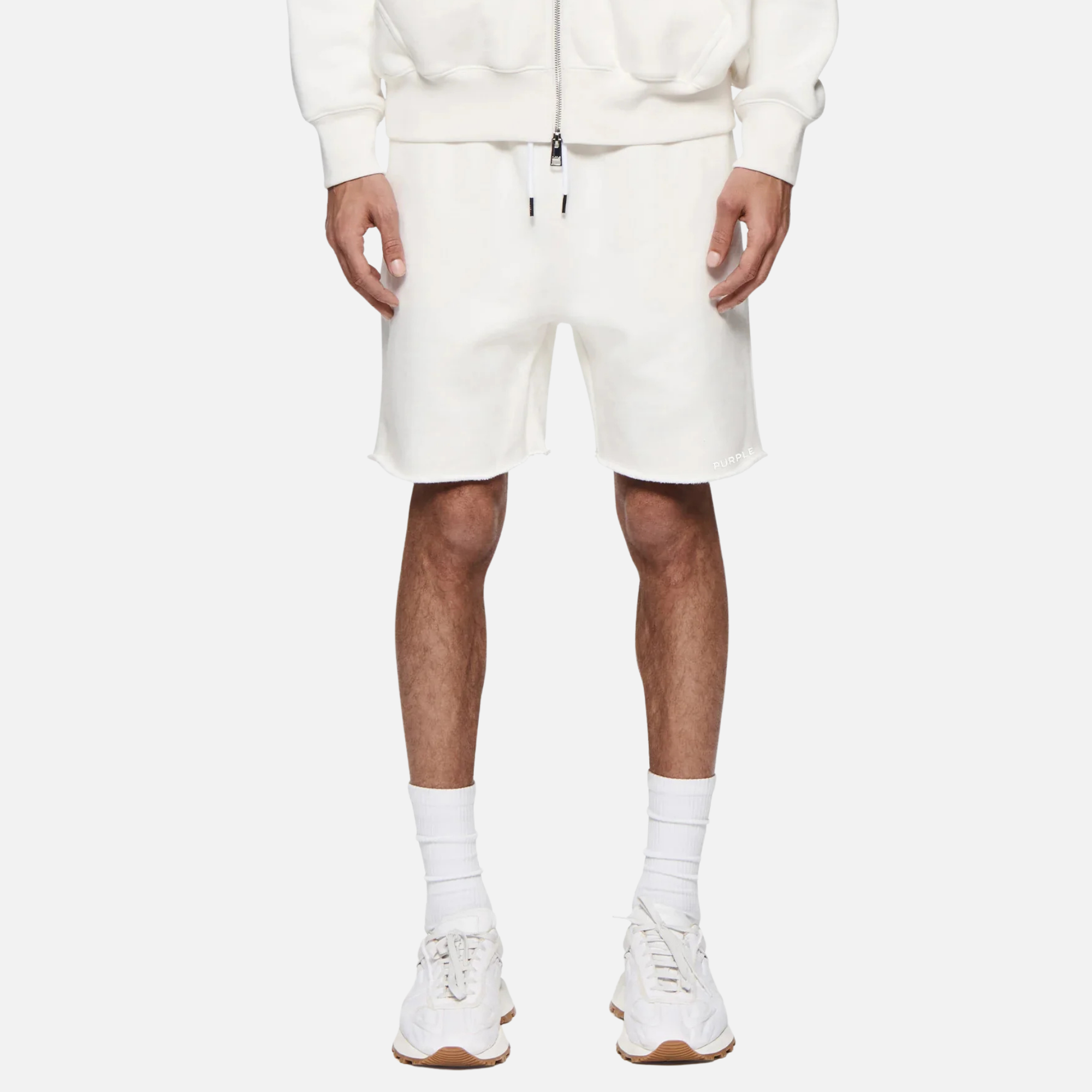 Purple Brand Off White Basic Sweatshorts