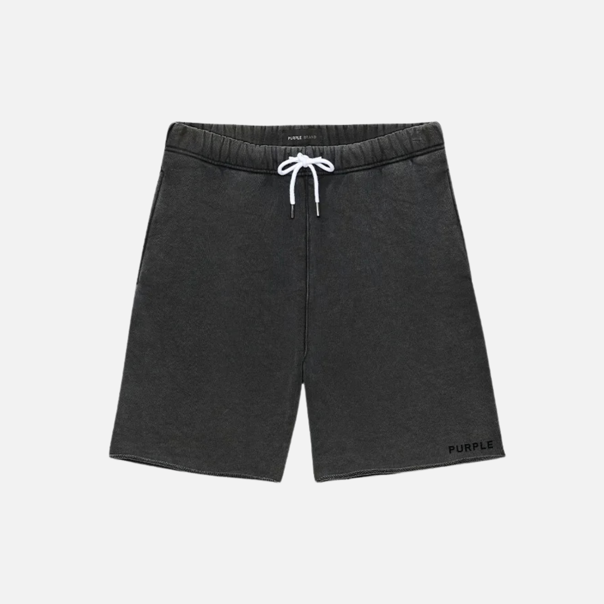 Purple Brand Washed Black Basic Sweatshorts