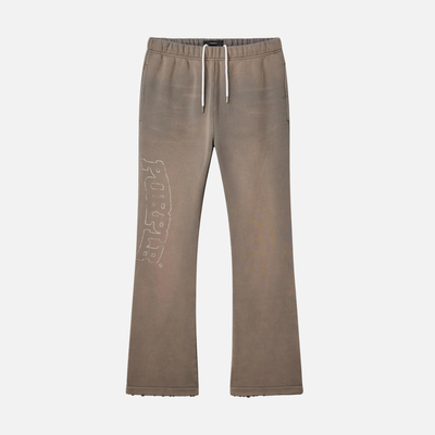 Purple Brand Gray Slab Outline Sweatpants