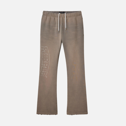 Purple Brand Gray Slab Outline Sweatpants