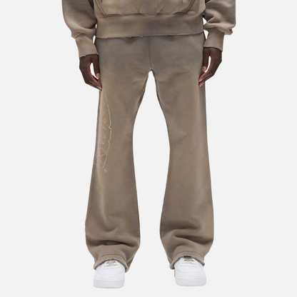 Purple Brand Gray Slab Outline Sweatpants