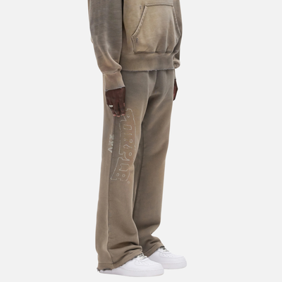 Purple Brand Gray Slab Outline Sweatpants