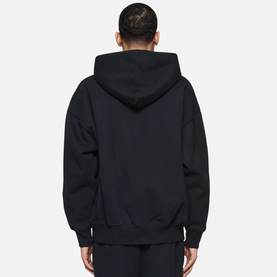 Purple Brand Black Basic Zip-Up Hoodie