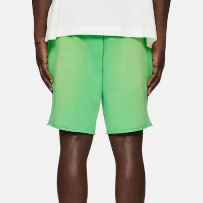 Purple Brand Glitch Fluorescent Green Shorts