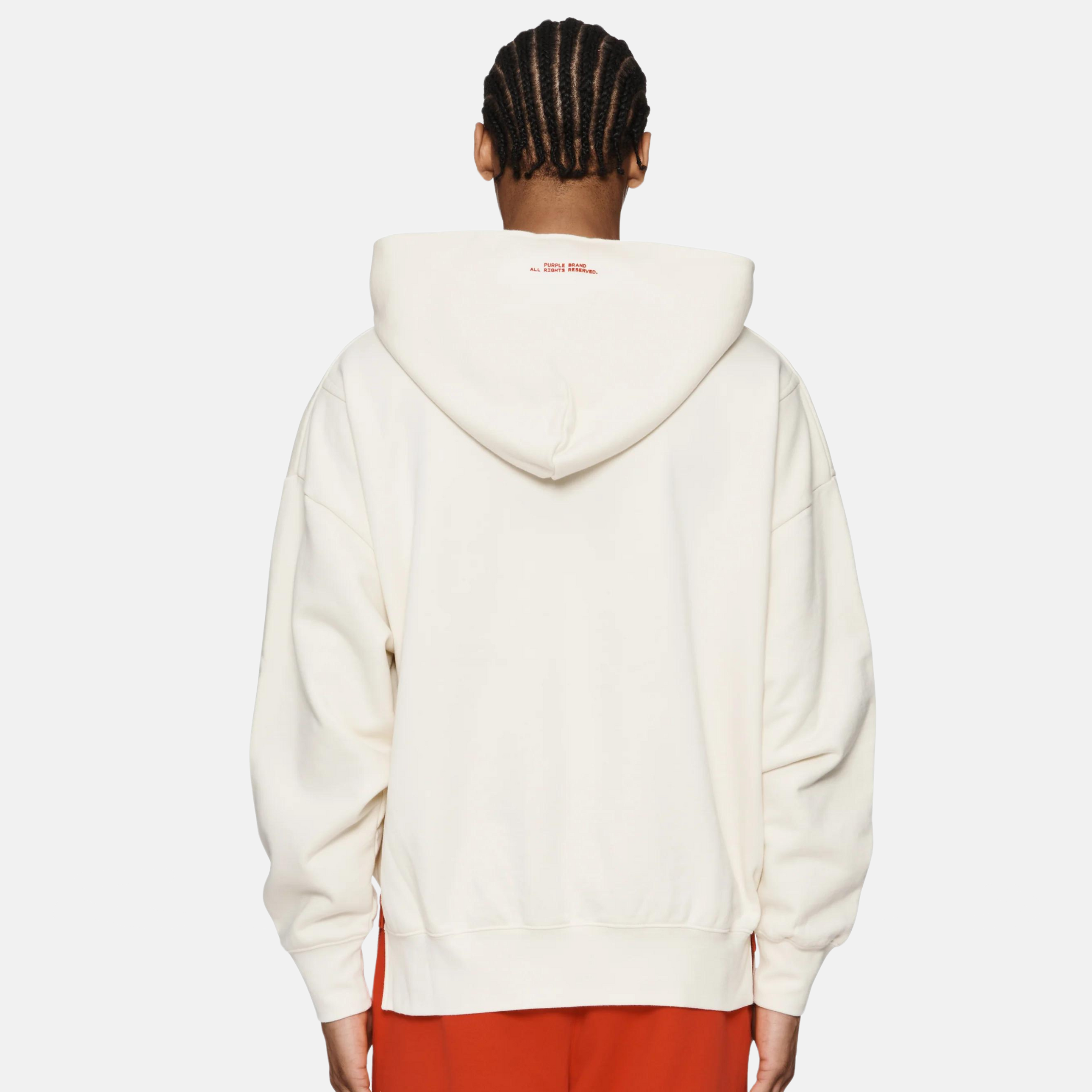 Purple Brand Glyph Antique White Hoodie – Puffer Reds Purple Brand Glyph Antique White Hoodie – Puffer Reds