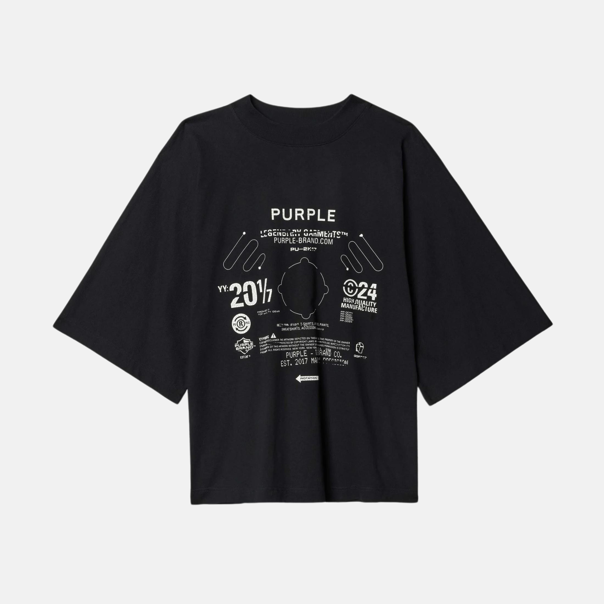 Purple Brand Oversized Blade T-Shirt – Puffer Reds Purple Brand Oversized Blade T-Shirt – Puffer Reds