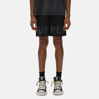 Purple Brand Holographic Swim Shorts