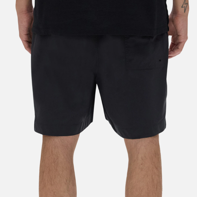 Purple Brand Black Jumbo Star Holographic Swim Shorts