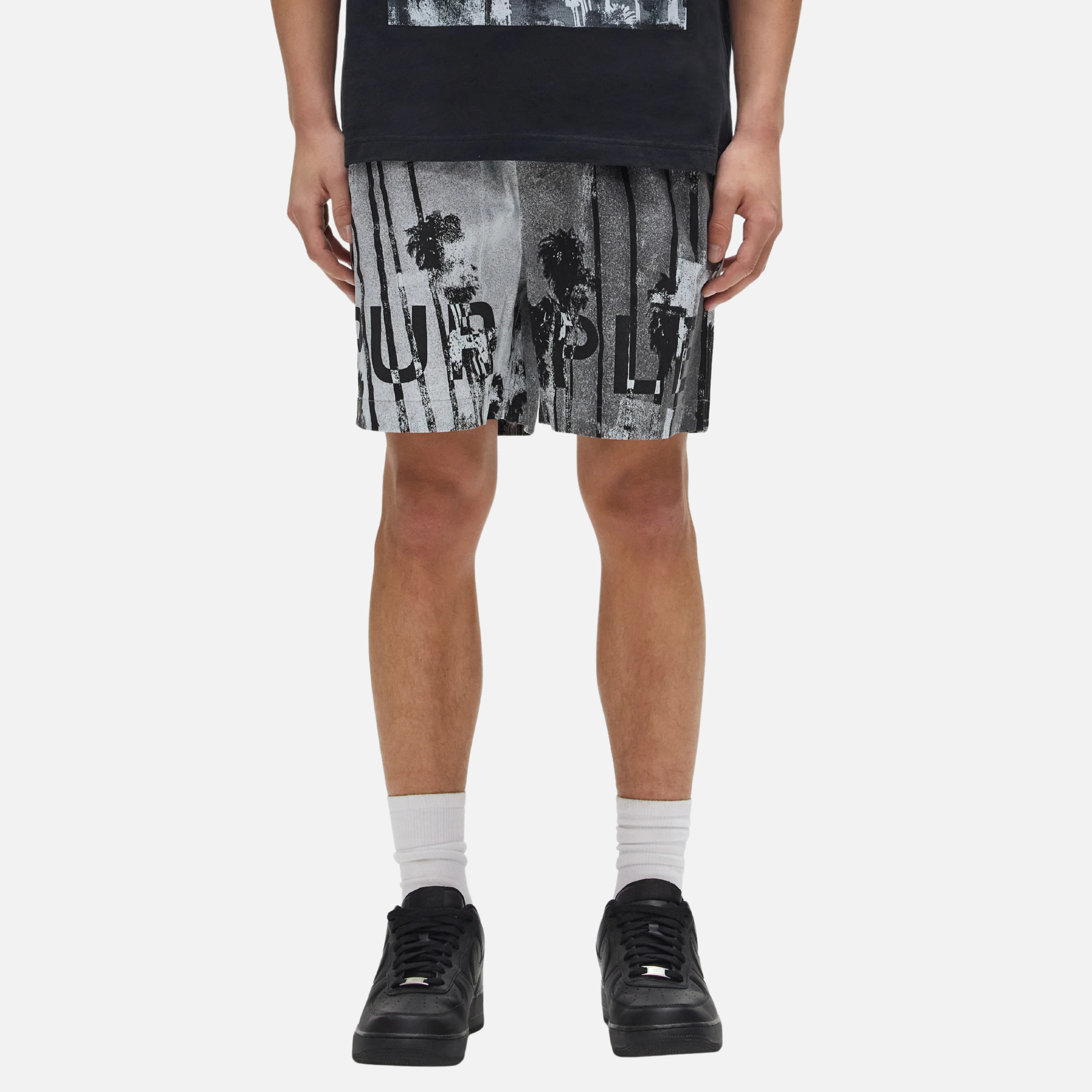 Purple Brand Black Mirage All Round Shorts