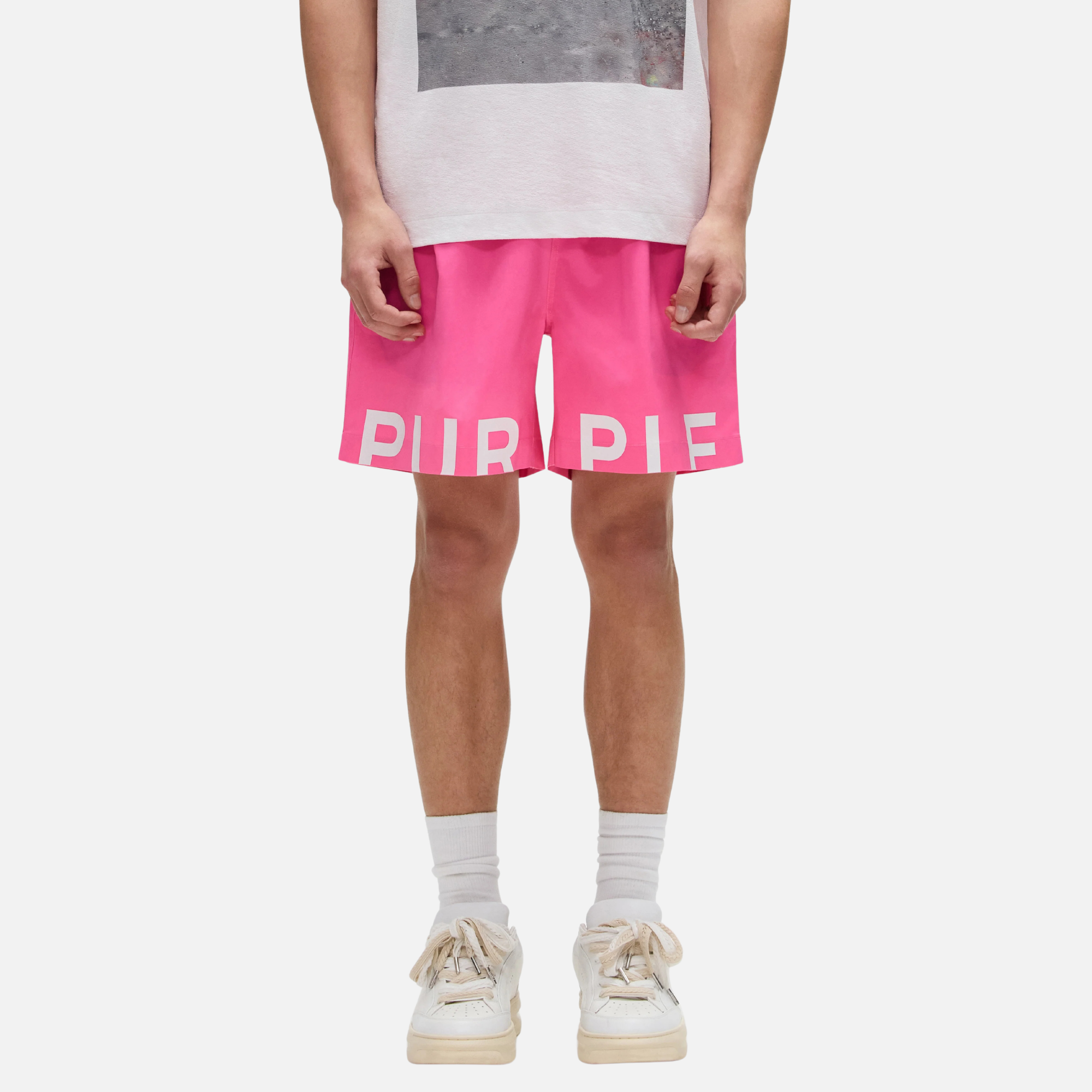 Purple Brand Bright Pink All Round Shorts