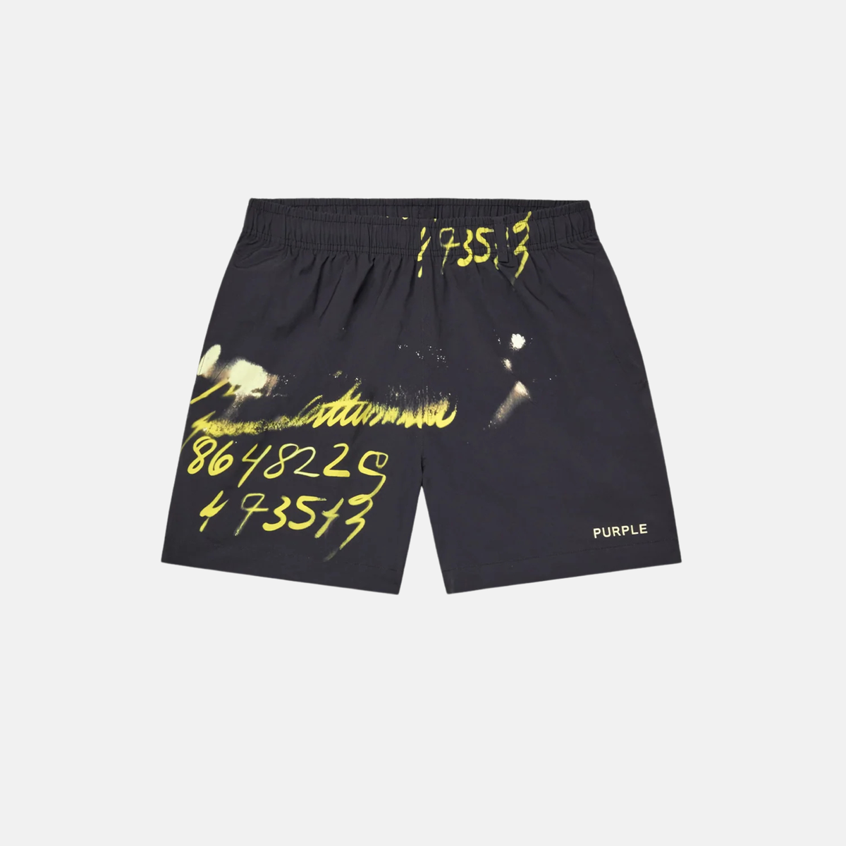 Purple Brand Black Yellow Sequence All Round Shorts