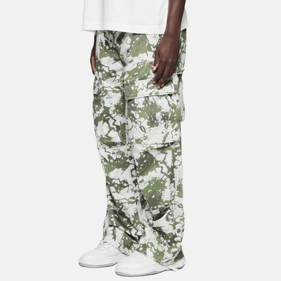 Purple Brand Double Pocket Green Cargos