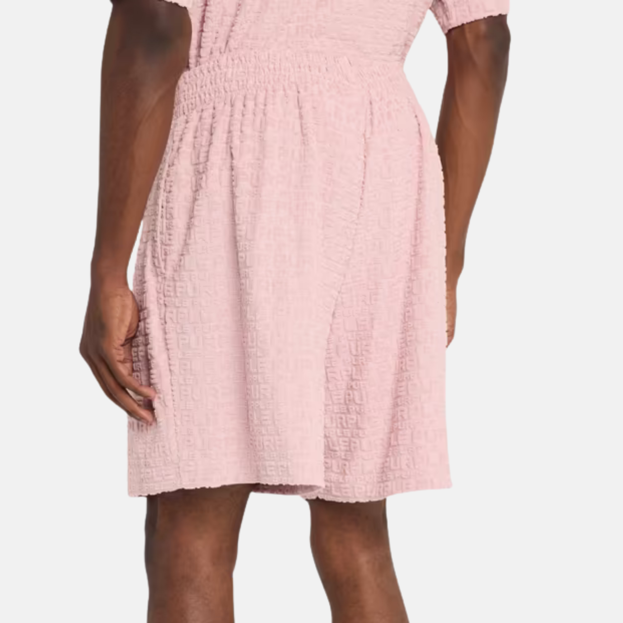 Purple Brand Pink Jacquard Terry Shorts