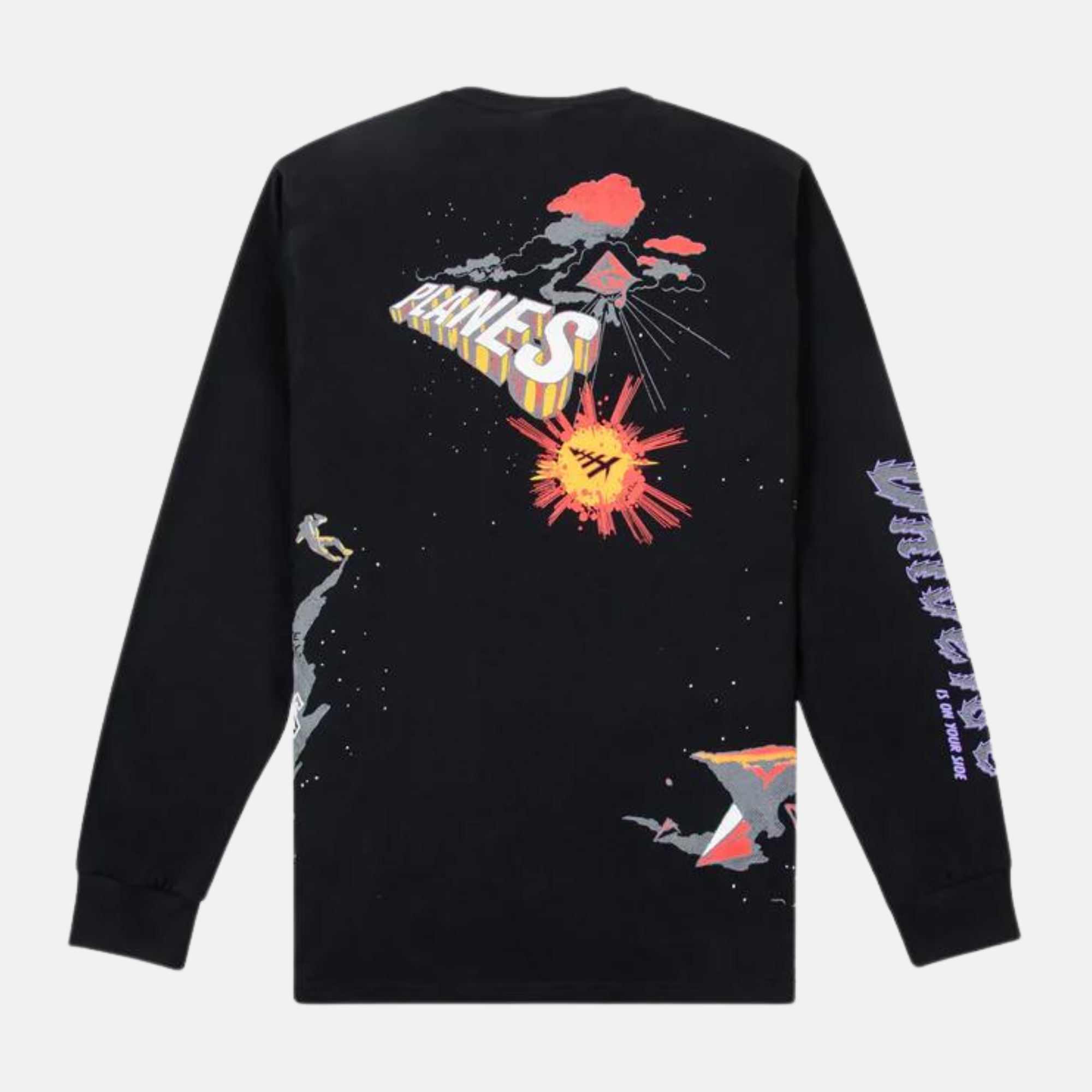 Paper Planes Black Beyond Limits Long Sleeve T-Shirt