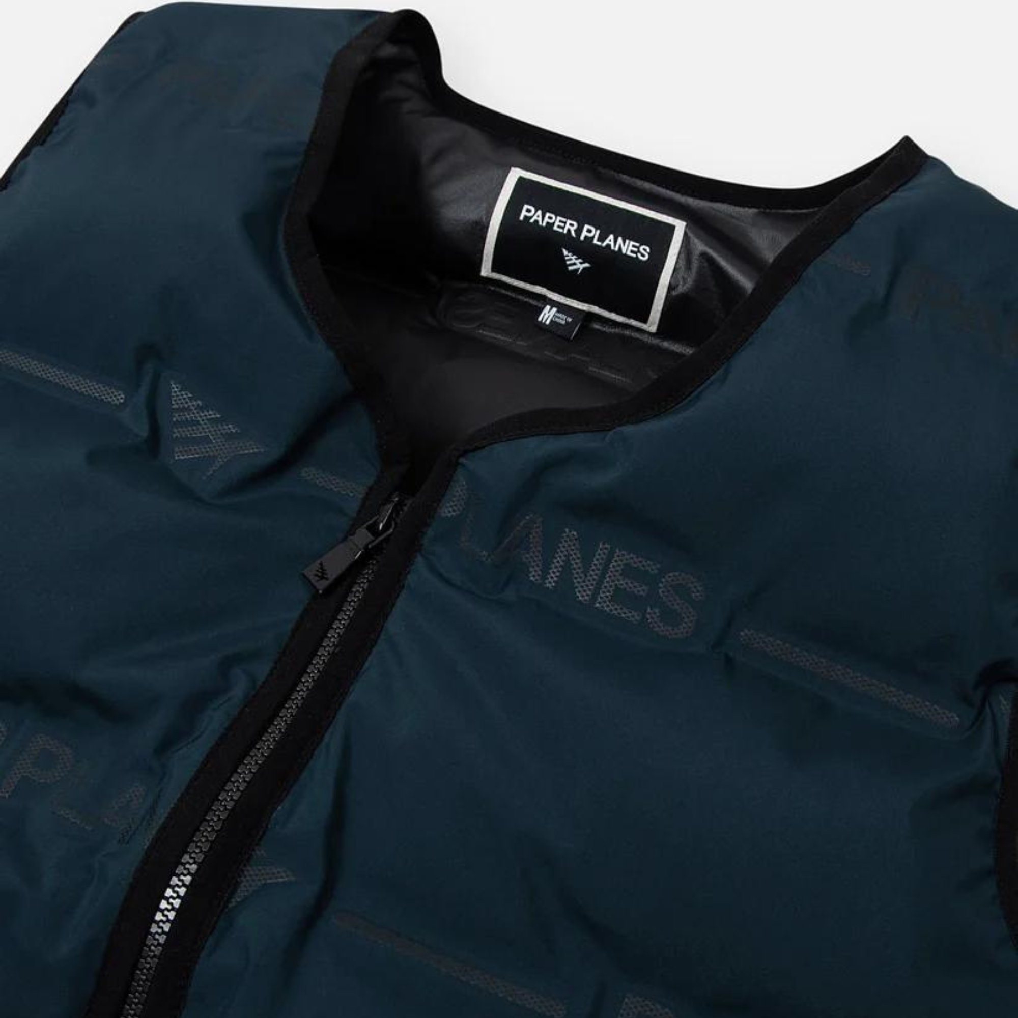 Paper Planes Sky Captain Embossed Puffer Vest