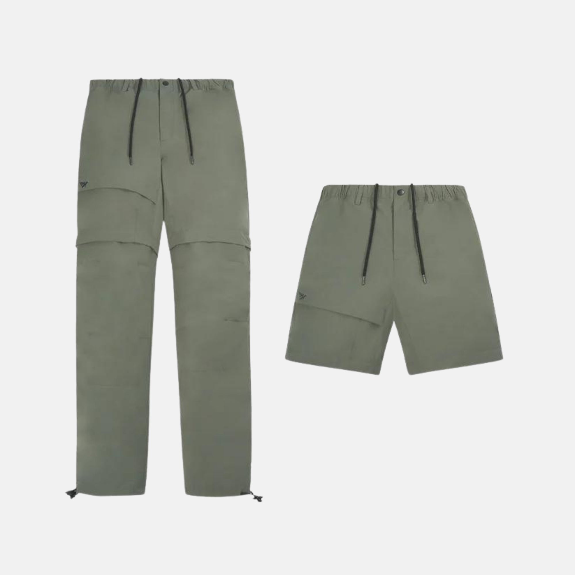 Paper Planes Green Moss Convertible Cargo Pants