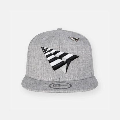 Paper Planes Grey Boy Crown Old School Snapback Hat