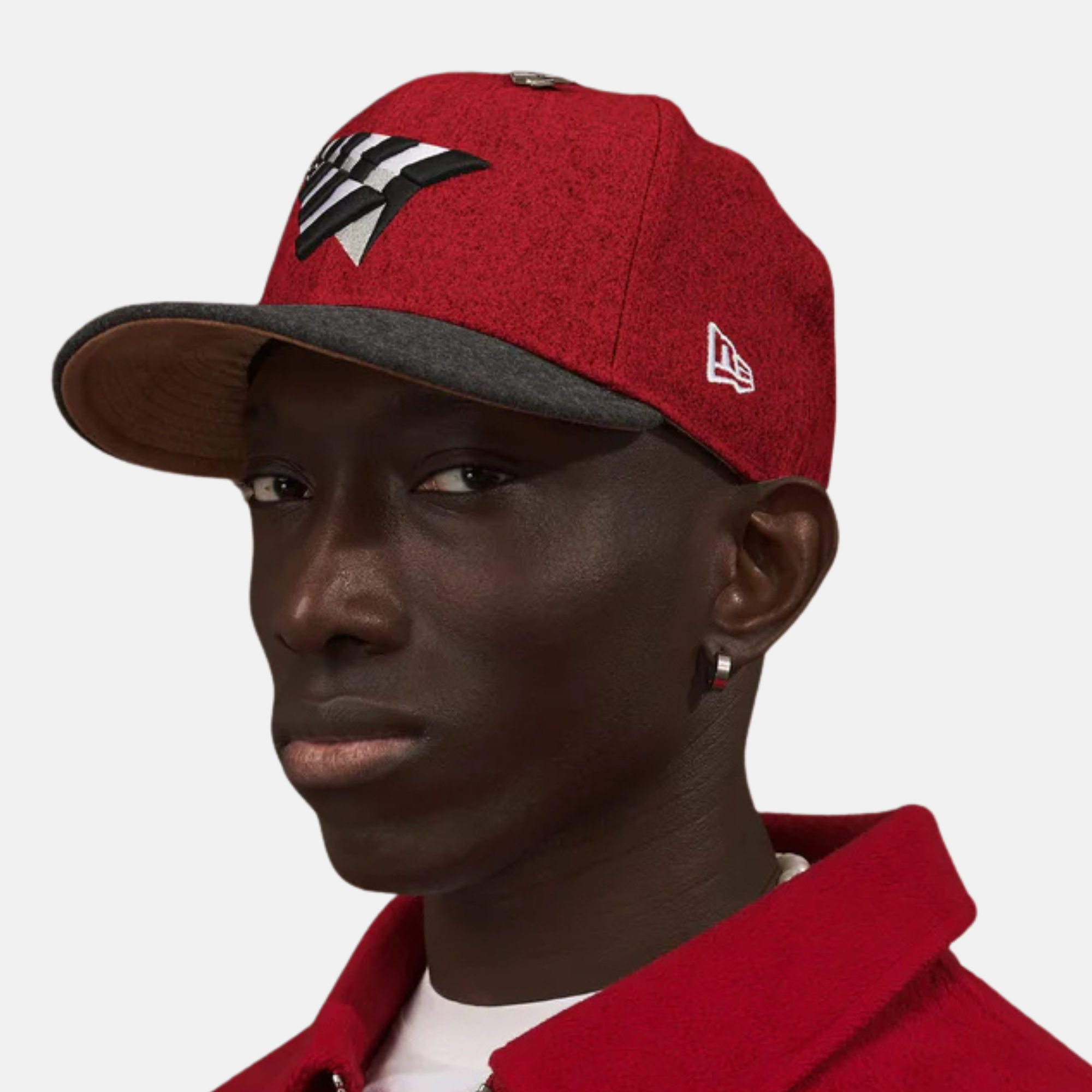 Paper Planes Crimson Wool Melton Two Tone Crown 9FIFTY Snapback Hat