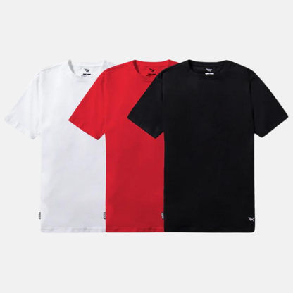 Paper Planes Essential 3 Pack T-Shirt Mixed Red