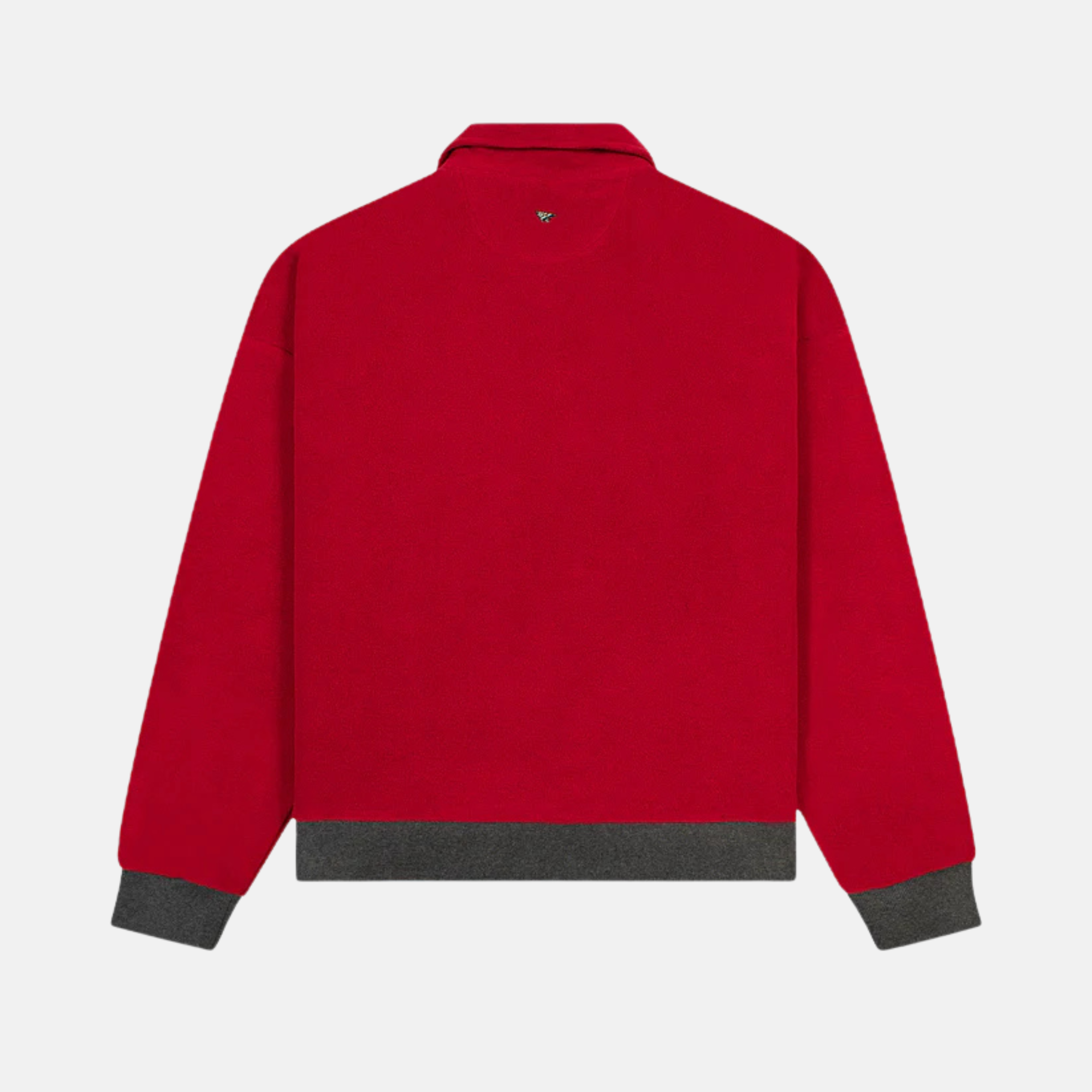 Paper Planes Red Reverse Fleece Half-Zip Pullover