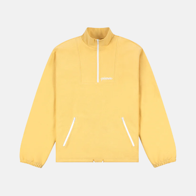 Paper Planes Yellow Reverse Terry Half-Zip