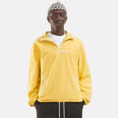 Paper Planes Yellow Reverse Terry Half-Zip