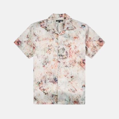 Paper Planes Wallpaper Floral Resort Shirt