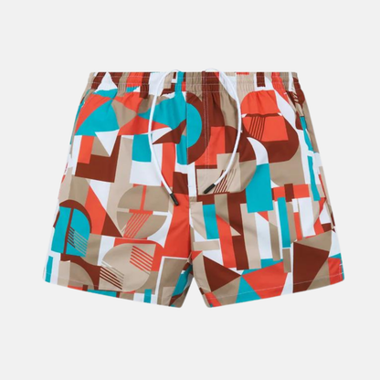 Paper Planes Mosaic Print Swim Trunks