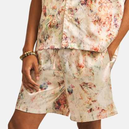 Paper Planes Wallpaper Floral Shorts