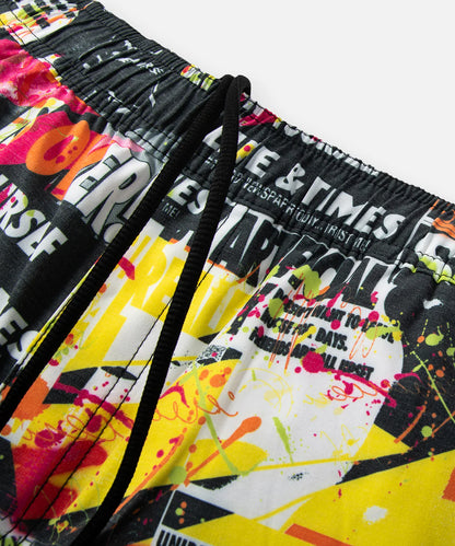 Paper Planes Tabloid Print Shorts