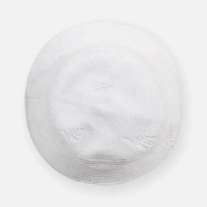 Paper Planes Jacquard White Terry Cloth Bucket Hat