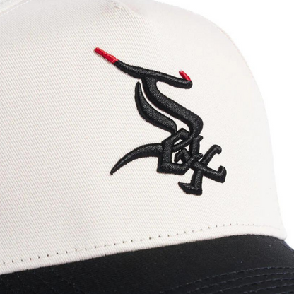 Reference Bullsox Wavy Cream/Black Snapback Hat